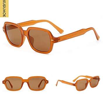 KUGUAOK Fashion Sunglasses for Women Outdoor Travel Irregular Square Sun Glasses 100% UV Protection