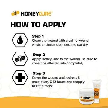 HoneyCure, Natural Veterinary Ointment for Wound Care, Manuka Honey, for Dogs, Cats, & Horses, 1oz. Tube