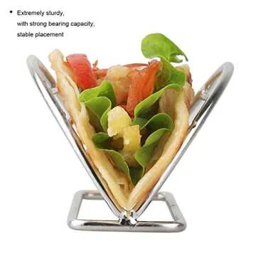 Taco Holder Stand Stainless Steel Taco Holder Kitchen Set