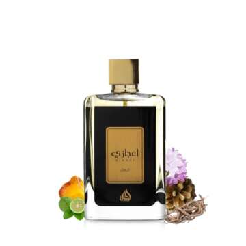 Lattafa Ejaazi for Men Eau de Parfum Spray, 3.4 Ounce - Confident Masculine Fragrance