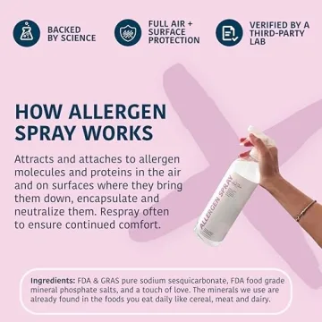 Allergy Asthma Clean Allergen Spray for Pets Dust Air Surface