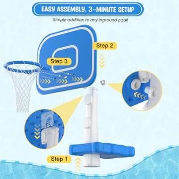 Adjustable Pool Basketball Hoop - Perfect for All Ages