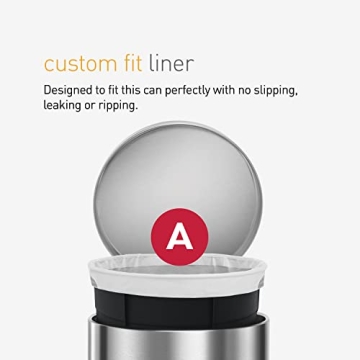 simplehuman Code A Custom Fit Liners for Trash Cans - 90 Count