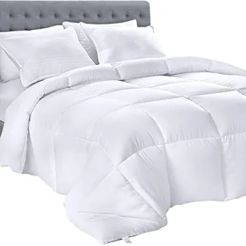 Utopia Bedding Comforters Queen Size, All Season Duvet Insert, Down Alternative Box Stitched Bed Com...