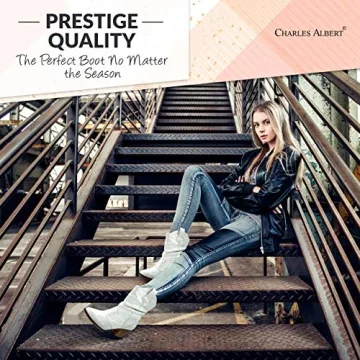 Stylish Charles Albert Cowboy Boots for Women in White