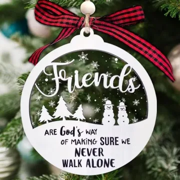 Friendship Ornament for 2024 - Perfect Gift for Friends