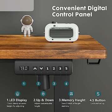SMUG Electric Standing Desk - Modern Ergonomic Adjustable Desk