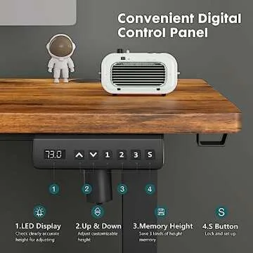 SMUG Electric Standing Desk - Modern Ergonomic Adjustable Desk
