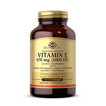 Solgar Vitamin E 670 mg (1000 IU), 100 Softgels - Antioxidant & Skin Support