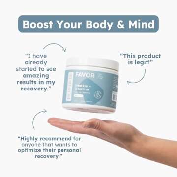 Favor Creatine and Bovine Colostrum Powder - Creatine Monohydrate Cow Colostrum Supplement, High Immunoglobulin IgG, Strength, Muscle Recovery and Gut Health for Men and Women, 45 Servings, Unflavored