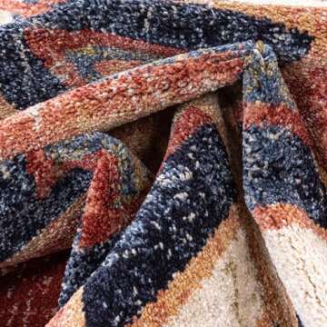 Well Woven Dustin Crimson Southwestern Area Rug 5'3"x7'3"