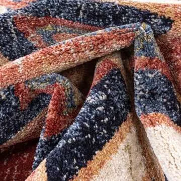 Well Woven Dustin Crimson Southwestern Area Rug 5'3"x7'3"