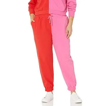 Liv Colorblock Sweatpant for Women in Rose Pink