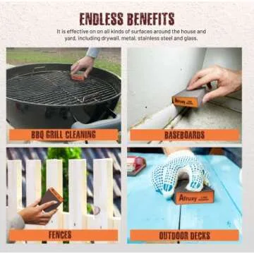 Afruxy 6 Pack Extra Fine Sanding Block, Washable and Reusable Sanding Sponge for Wood Drywall Metal Glasses Coarse/Medium/Fine/Superfine in 60/80/120/180/220/320 Grit Sandpaper Block Sand Paper Brick