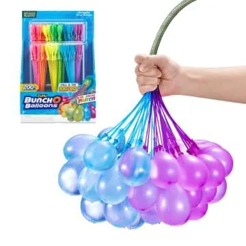 Bunch O Balloons Tropical Party (6 Pack) by ZURU, 200+ Rapid-Filling Self-Sealing Tropical Colored W...