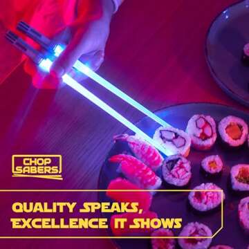 ChopSabers Lightsaber Led Light Up Chopsticks