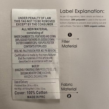 Luxury Organic Goose Down Pillows: Soft & Supportive Set of 2