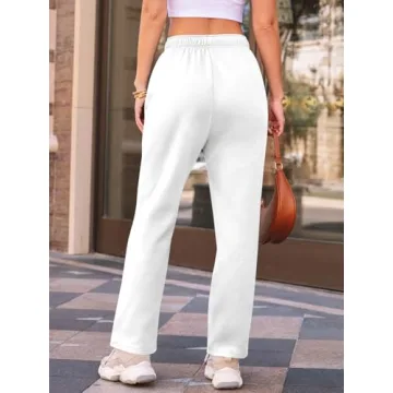 AUTOMET Women's Cozy Fleece Lined Sweatpants