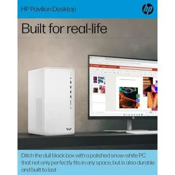 HP Pavilion TP01-3016 Everyday Value Desktop (Intel i5-12400, 16GB DDR4, 512GB PCIe SSD, Intel UHD 730, 310W PSU, WiFi 5, Bluetooth 4.2, RJ-45, HDMI, Win 11 Home) (Renewed)