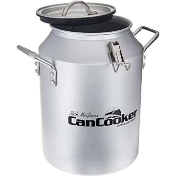 CanCooker Camping Meals Cookware | 4 Gallon Steam Cooker, Cooking Rack, Butter Garlic Salt Seasoning...