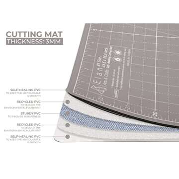 Elan Cutting Mat A2 - Self Healing & Eco-Friendly 24x18"