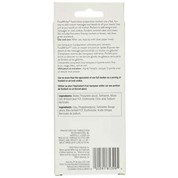 Wilton W609105 Food Writer, Extra-Fine Tip for Edible Color Markers, 0.25-Ounce,Assorted