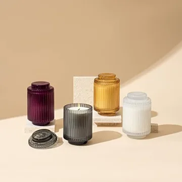 LA JOLIE MUSE Vanilla Coconut Candles for Home Gift