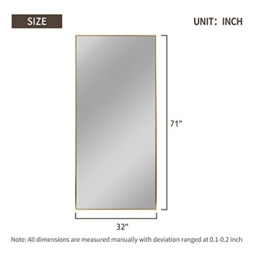 Elegant NeuType 71"x32" Large Full Length Mirror