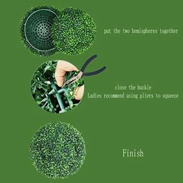 Gilaree 7.87" Topiary Balls Outdoor Set of 2