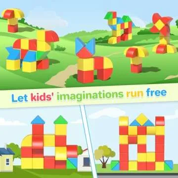 Magnetic Blocks Toddler Toys Educational Sensory Construction Magnet Building 1.34in Cubes Toy for Creative 3D STEM Learning, Montessori Gift for Ages 3+ Year Old Boys Girls Kids