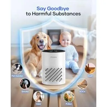MOOKA HEPA Air Purifier for Home with Aromatherapy Option