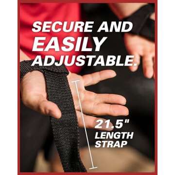 Comfortable 21.5" Padded Lifting Straps for All Lifters