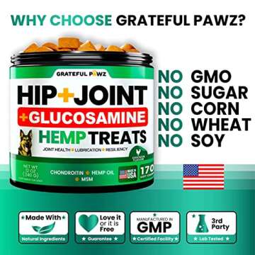 Hemp Hip and Joint Supplement for Dogs - Mobility Chews