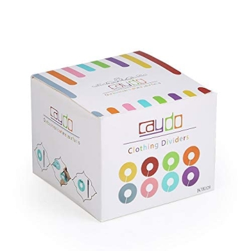 Caydo 24 Colorful Clothing Size Dividers for Closet Organization