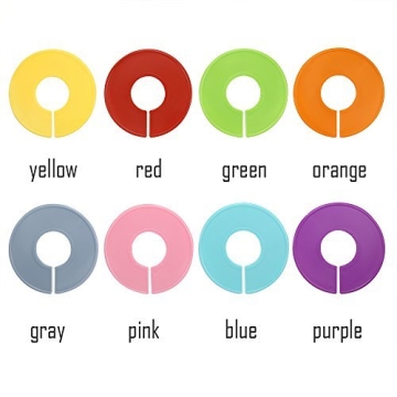 Caydo 24 Colorful Clothing Size Dividers for Closet Organization