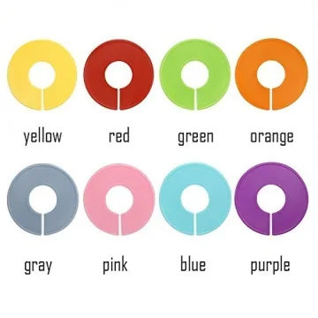 Caydo 24 Colorful Clothing Size Dividers for Closet Organization