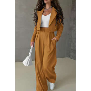 PRETTYGARDEN Elegant Women's Two-Piece Suit Set for Events