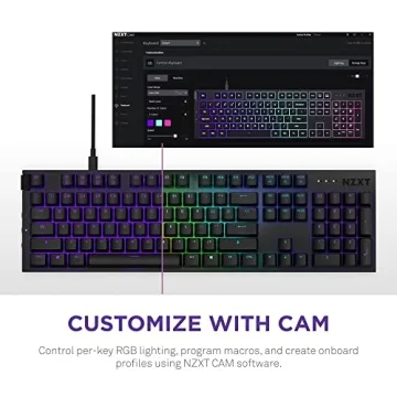 NZXT Function Mechanical Gaming Keyboard - Customizable RGB & More
