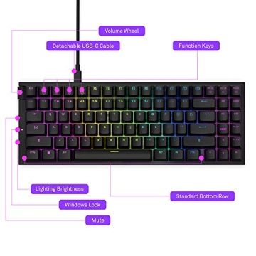 NZXT Function Mechanical Gaming Keyboard - Customizable RGB & More