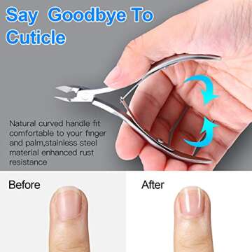 Stainless Steel Cuticle Nippers Set for Perfect Nail Care