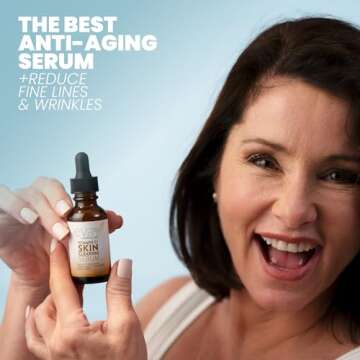 Vitamin C Serum for Face - Skin Clearing Serum with Salicylic Acid Retinol, Niacinamide and Hyaluron...