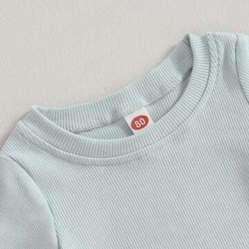 Kupretty 2Pcs Toddlers Baby Girls Summer Clothes Set - Stylish & Comfy!