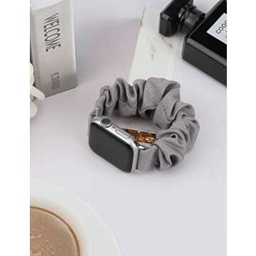 Stylish TOYOUTHS 3 PCS Apple Watch Scrunchie Band