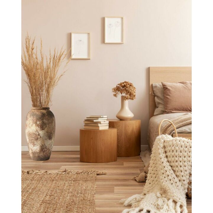 Wabi-Sabi Ceramic Flower Vase - Rustic Vintage Decor