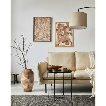 Wabi-Sabi Ceramic Flower Vase - Rustic Vintage Decor