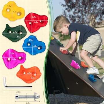 Trymaker Rock Climbing Holds for Kids & Adults 30PCS