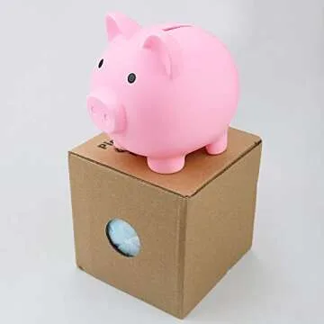Fireboomoon Cute Pig Money Bank for Kids and Adults