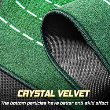 Kamitty Putting Matt for Indoors, 8ft Putting Green with Sand Bunker and Water Hazard for Home and O...