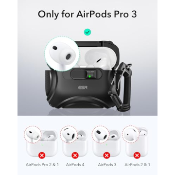 ESR AirPods Pro 3 Case – Secure, Easy Access, & MagSafe Ready