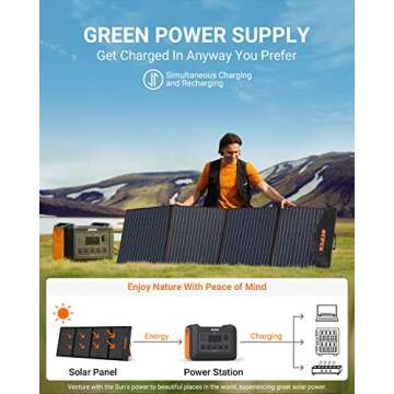 OUPES 2400W Portable Power Station for Camping & RV